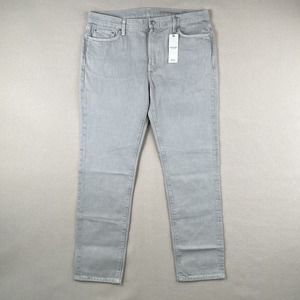 Outerknown Drifter Tapered Fit Jeans Men’s 36x32 Light Gray Denim Mid Rise Pants